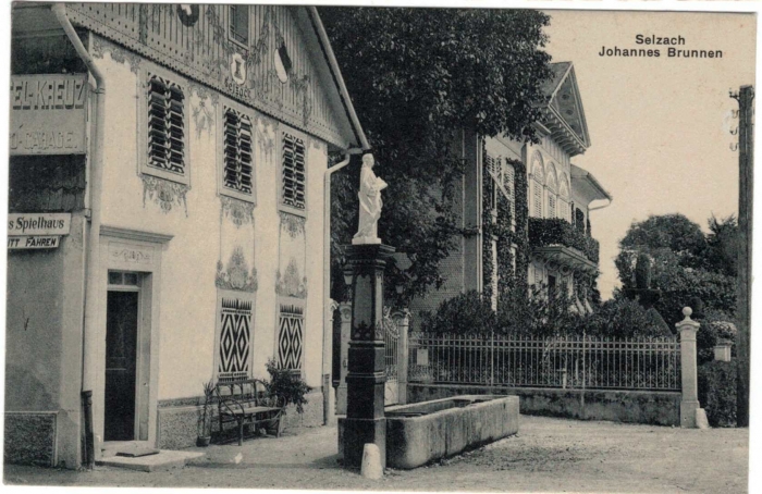 <p>Selzach Johannes Brunnen und Spielhaus Hotel Kreuz  Nr.5490 , Karte Top Zustand</p>